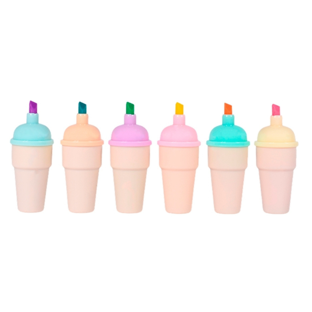 Set De Resaltadores x6 Helado