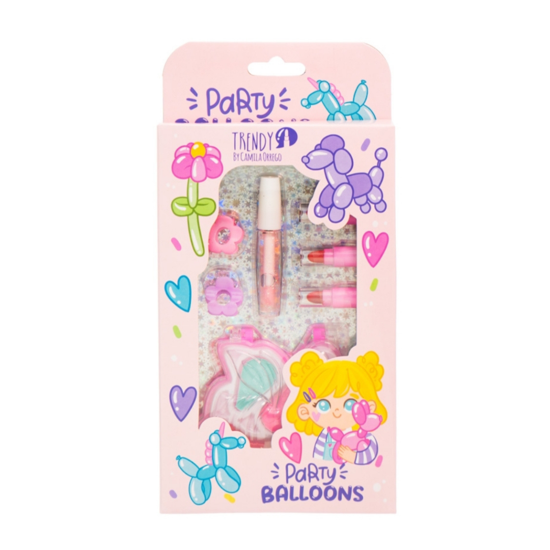Kit De Maquillaje Para Niñas Party Balloons