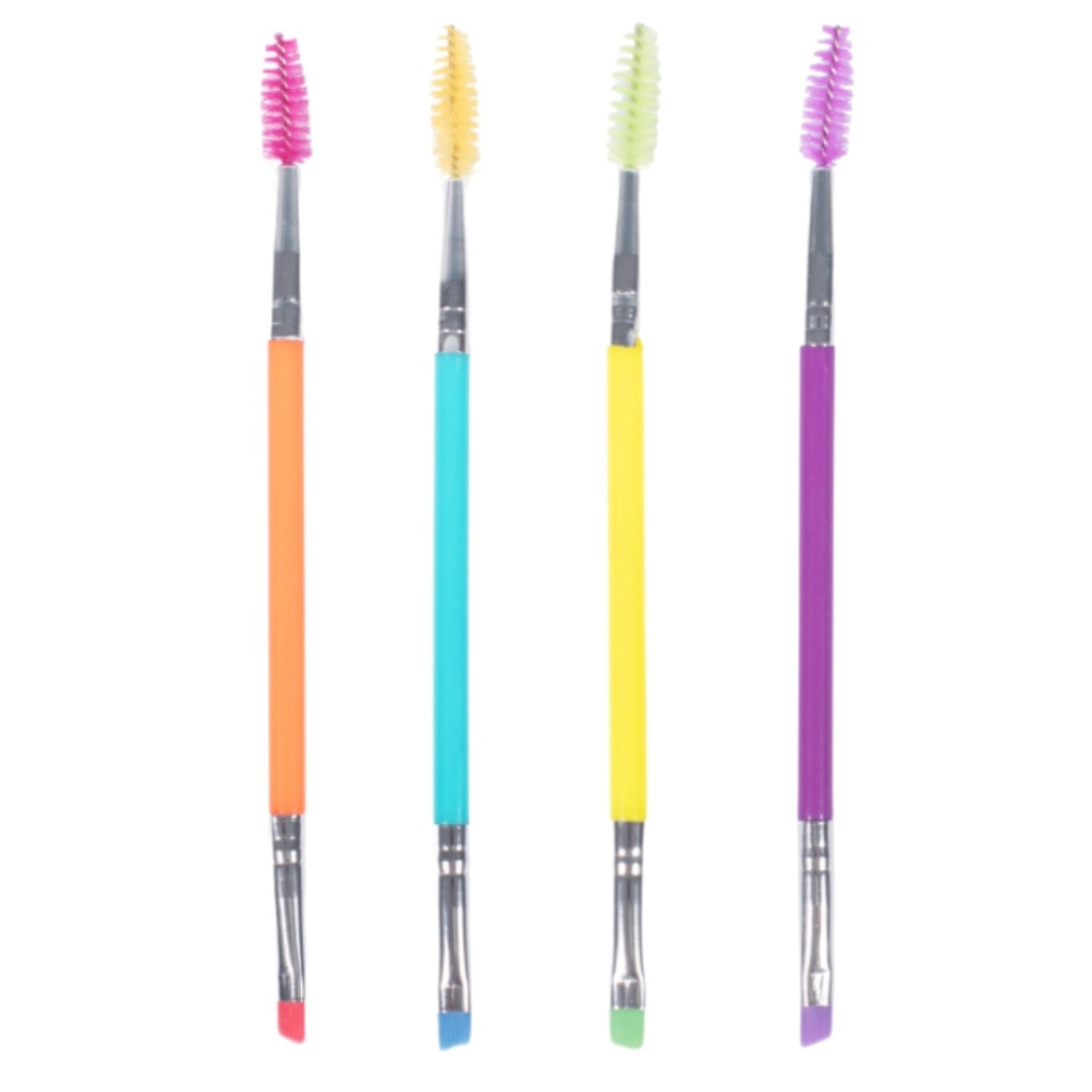 Brocha Para Cejas 2 En 1 Colores Neón