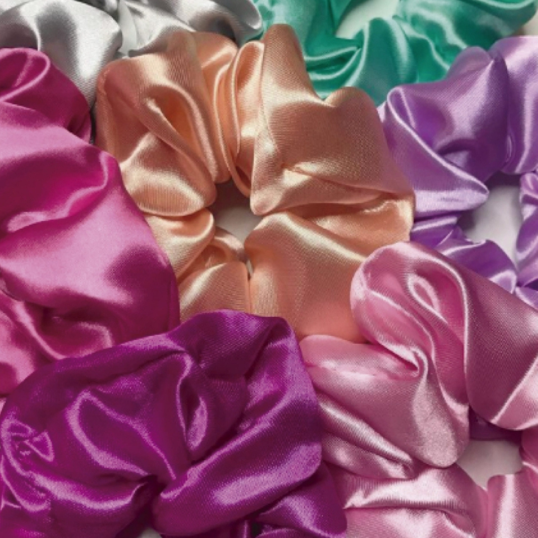 Scrunchie tamaño medio Satín
