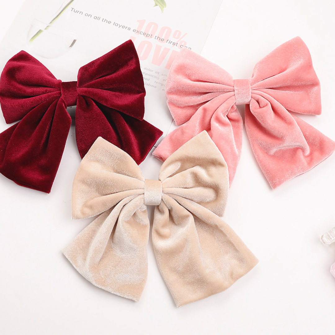 MOÑO CON HEBILLA TERCIOPELO