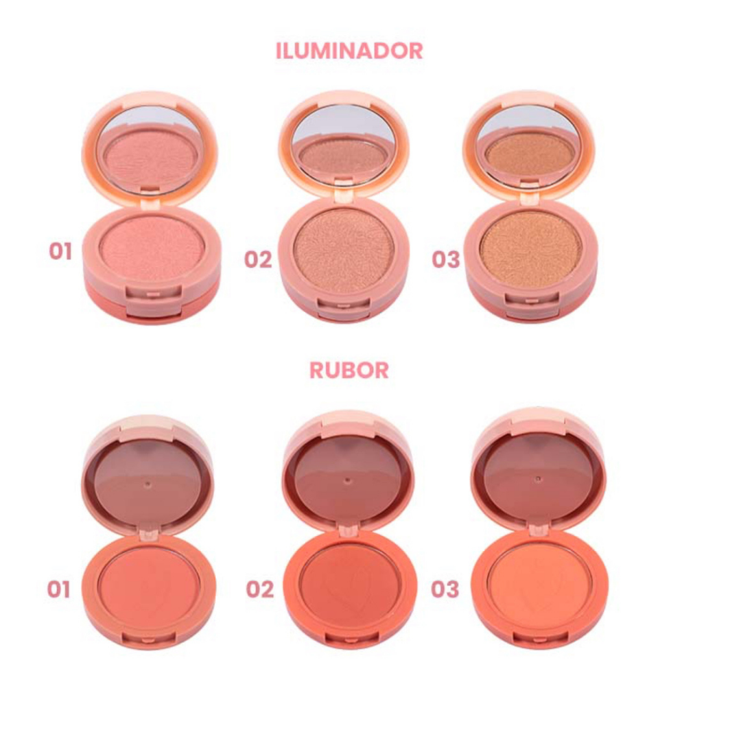Torre De Rubor E Iluminador Colección Celestial Miis Cosmetics