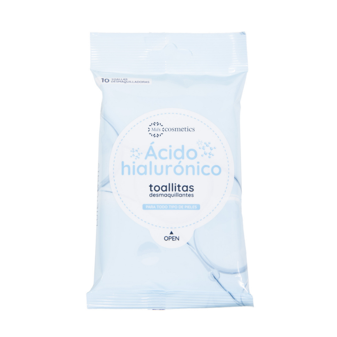 Toalla Desmaquillante Acido Hialuronico x10 Miis Cosmetics