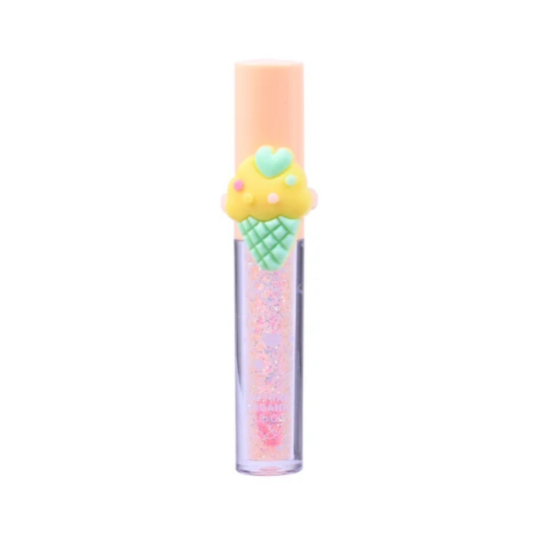 Brillo labial con glitter NATURAL ORGANIC ICE CREAM lip oil Helado