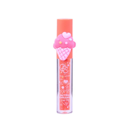 Brillo labial con glitter NATURAL ORGANIC ICE CREAM lip oil Helado