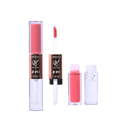 Labial y lip oil dúo 2 en 1 true lover