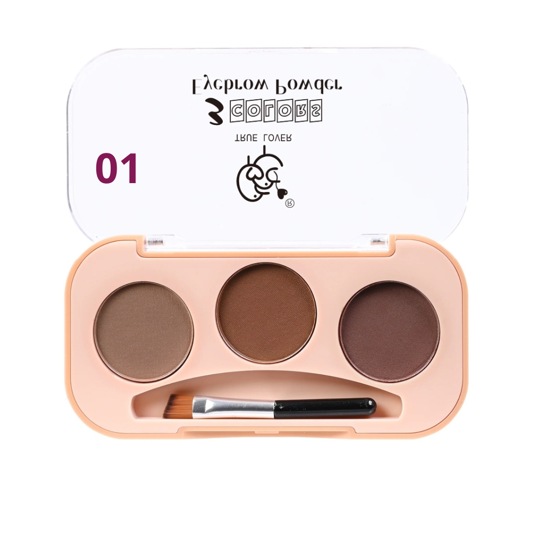 Kit de cejas BASIC 3 sombras True Lover