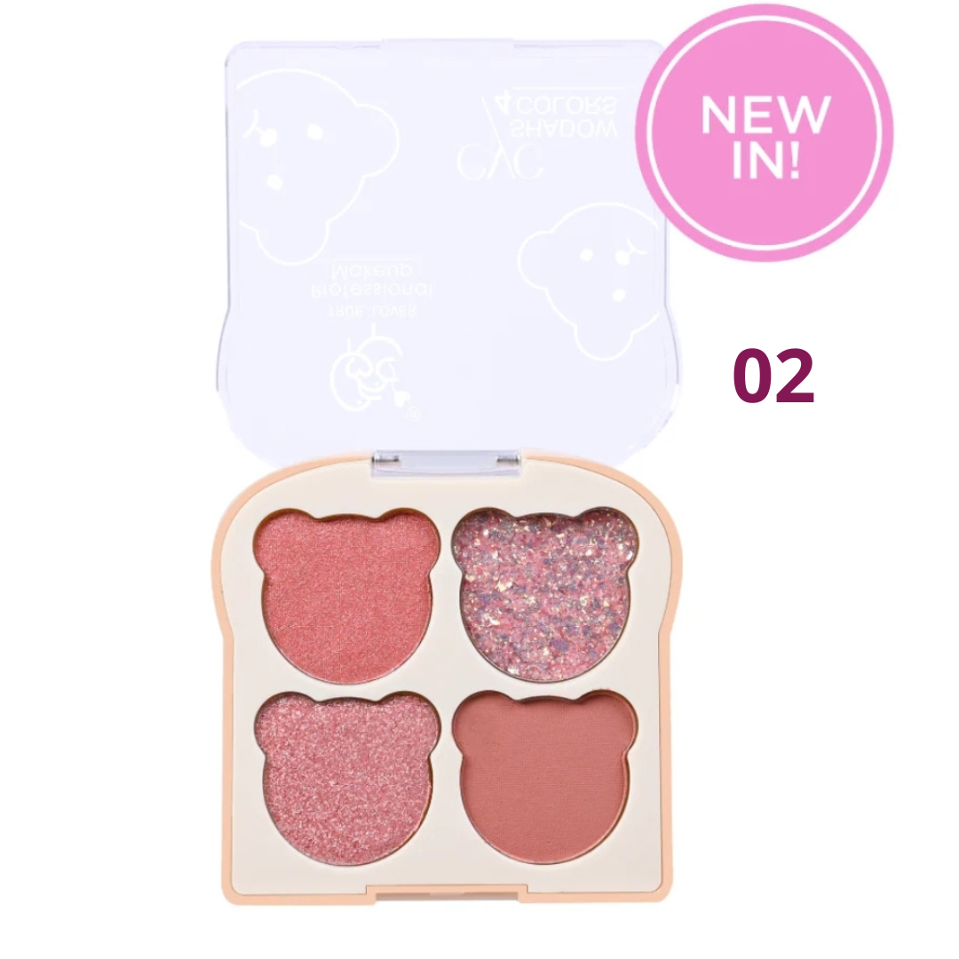 Pocket Eyeshadow Palette 4 / 6 / 9 Colors True Lover