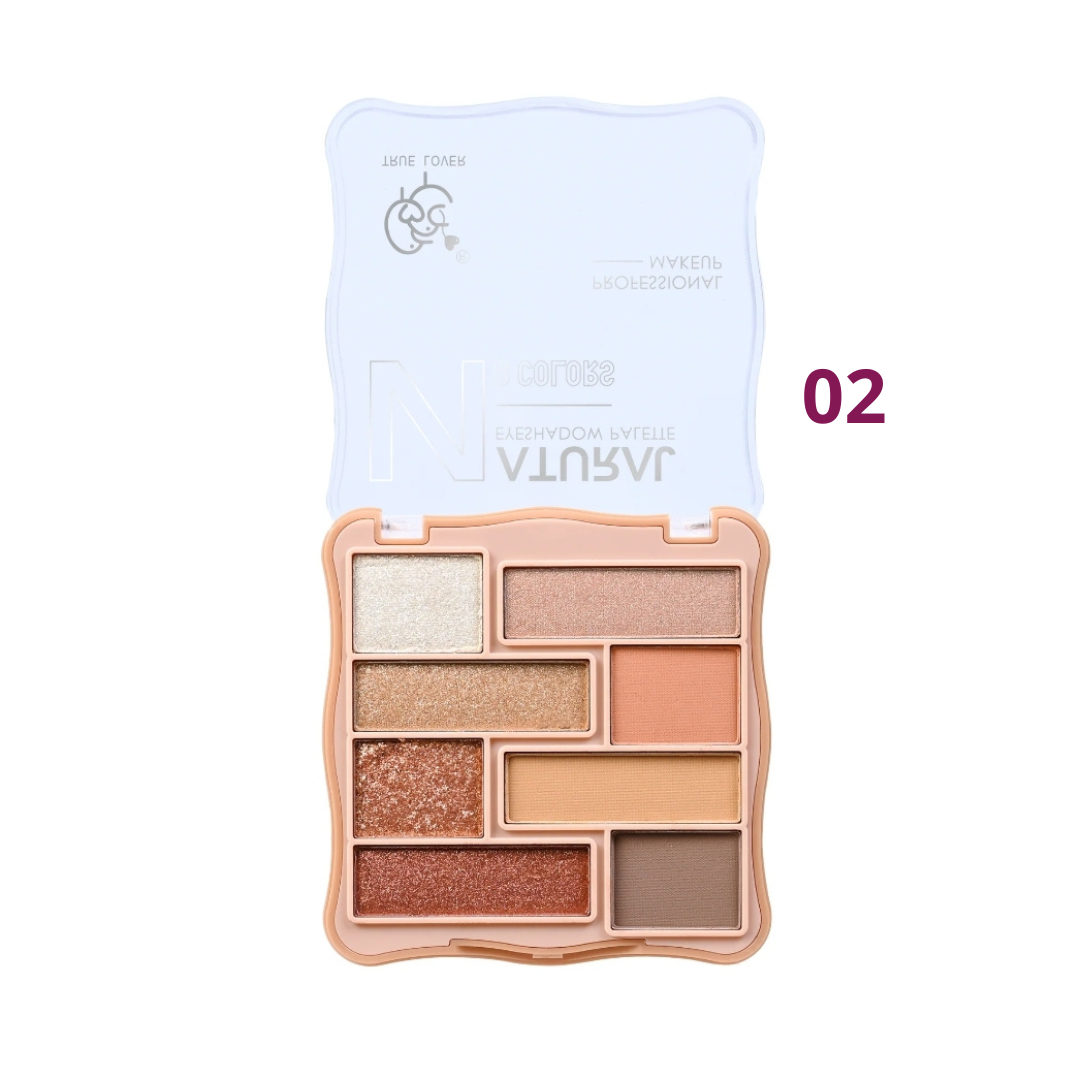 Paleta de Sombras Natural 8 colores