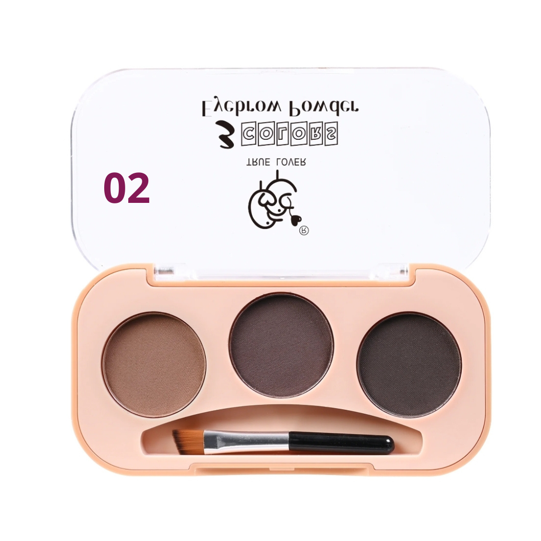 Kit de cejas BASIC 3 sombras True Lover