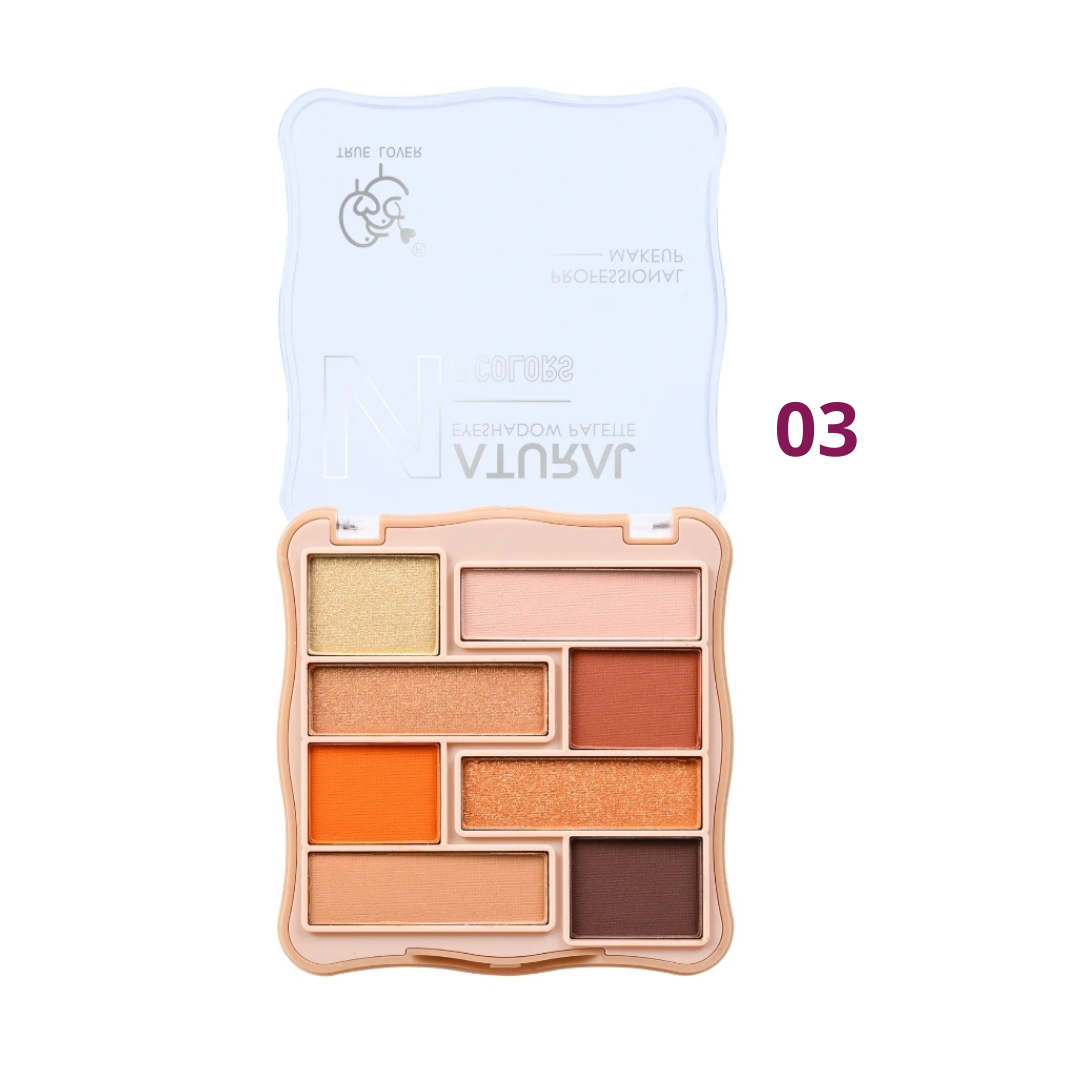 Paleta de Sombras Natural 8 colores